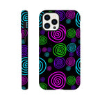 Bright Spirals - Apple iPhone Tough case iPhone 12 Pro iPhone Tough Case Globally Fulfilled