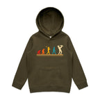 Saxophone Player - Kids Hoodie Army Kids Hoodie Music Printed In Australia