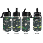 Dinosaur Skeleton Roar 12oz Kids Water Bottle with Straw Lid