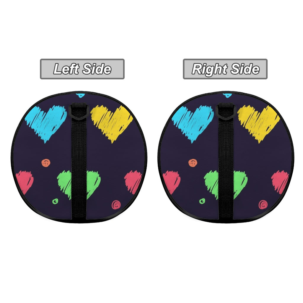 Colourful Hearts Duffle Bag Duffle Bag Printed Offshore