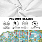Summer Surf Men's Crinkle Hawaiian Shirt