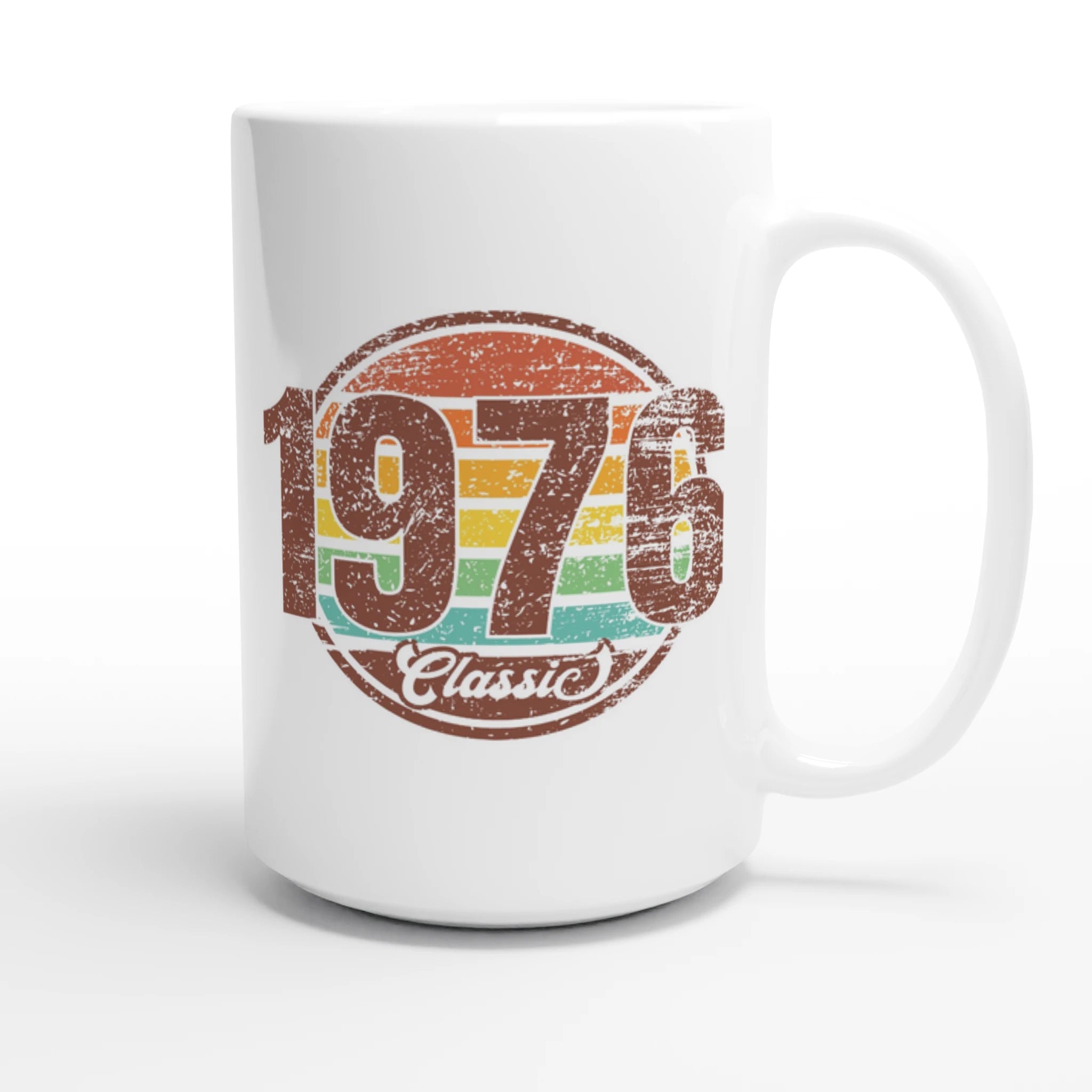 Personalised - 1976 Classic - White 15oz Ceramic Mug Personalised 15oz Mug Globally Fulfilled