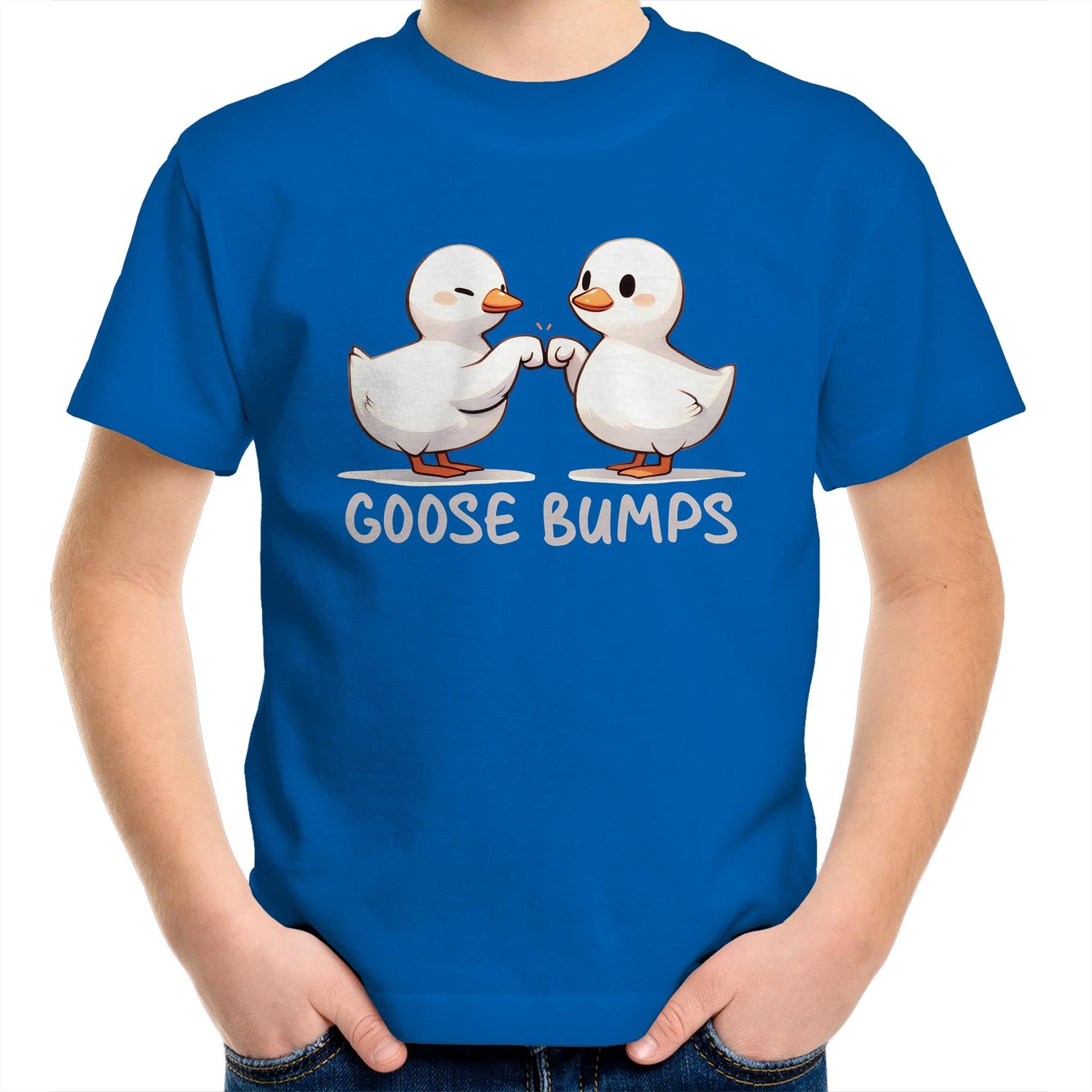 Goose Bumps - Kids Youth T-Shirt Bright Royal Kids Youth T-shirt animal Printed In Australia