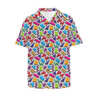 Graphic 80's Men's Short Sleeve Hawaiian Shirt Men's Hawaiian Shirt (New) Printed Offshore Retro