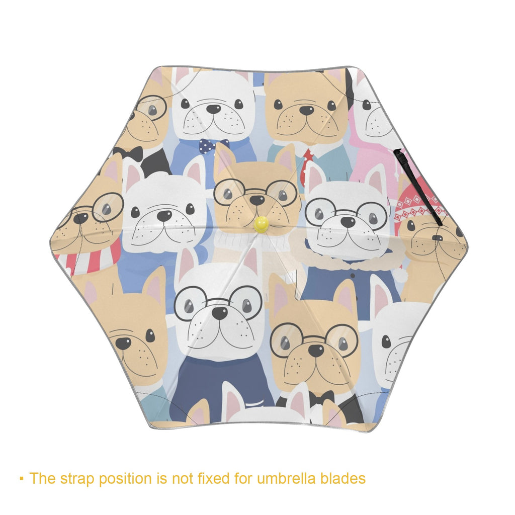 Dog Crowd Kids Safe Round Corner Umbrella Kids Safe Round Corner Umbrella animal Printed Offshore