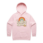 Kindness Matters - Womens Hoodie Pink Womens Hoodie Kindness Positivity Printed In Australia Retro