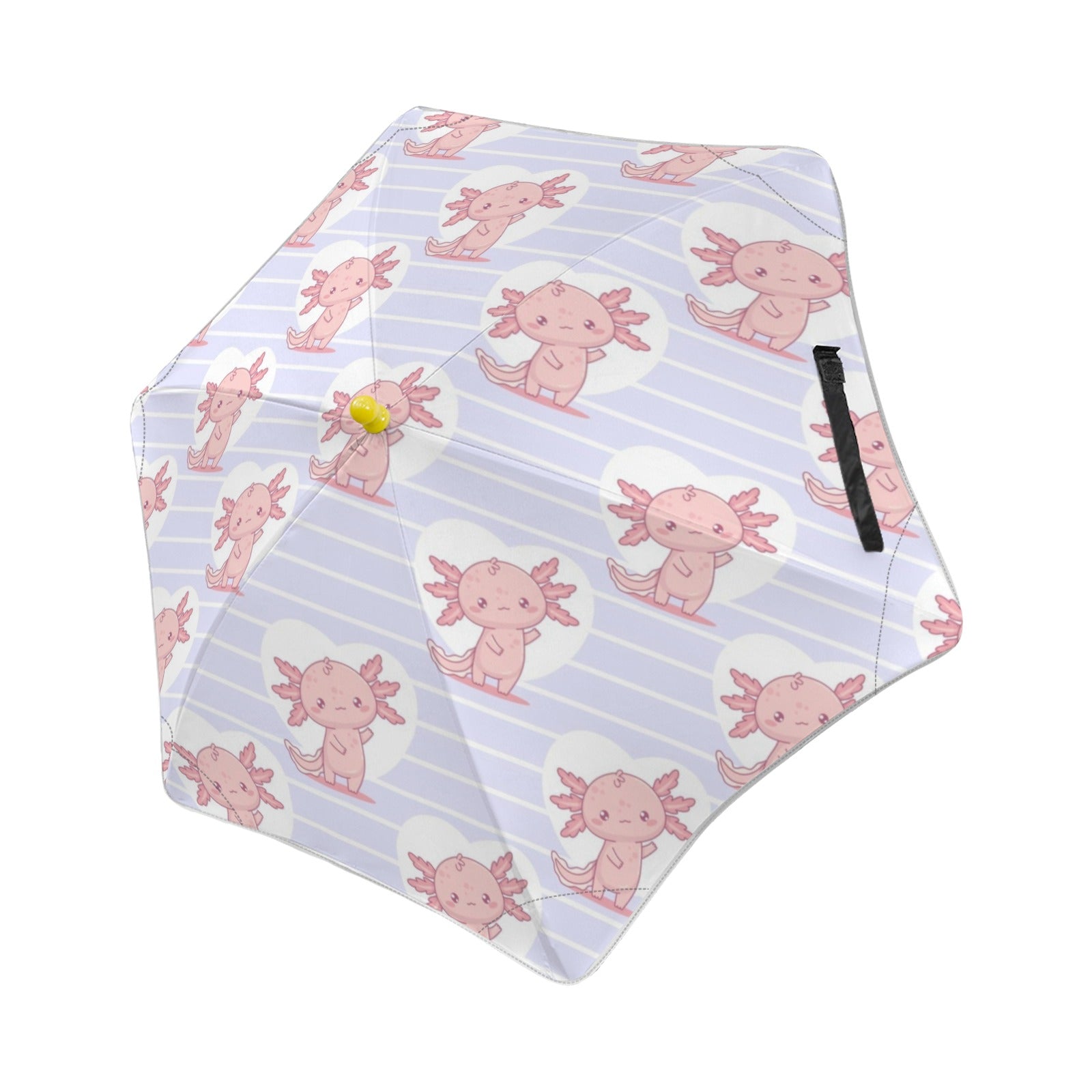 Axolotl Love Kids Safe Round Corner Umbrella