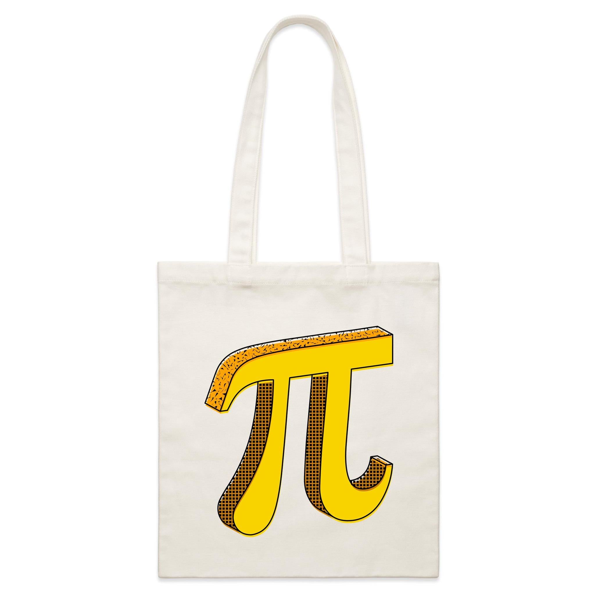 Pi - Parcel Canvas Tote Bag Default Title Small Tote Bag Maths Printed In Australia