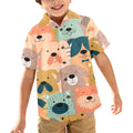 Lots Of Dogs - Junior Kids Hawaiian Shirt