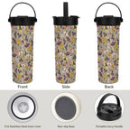 Pretty Moths 20oz Tea Tumbler with Carry Handle