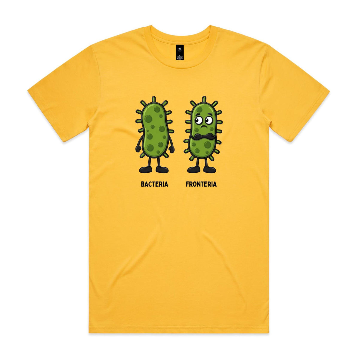 Bacteria Fronteria Men's AS Colour T-shirt Yellow Mens T-shirt Printed In Australia Science