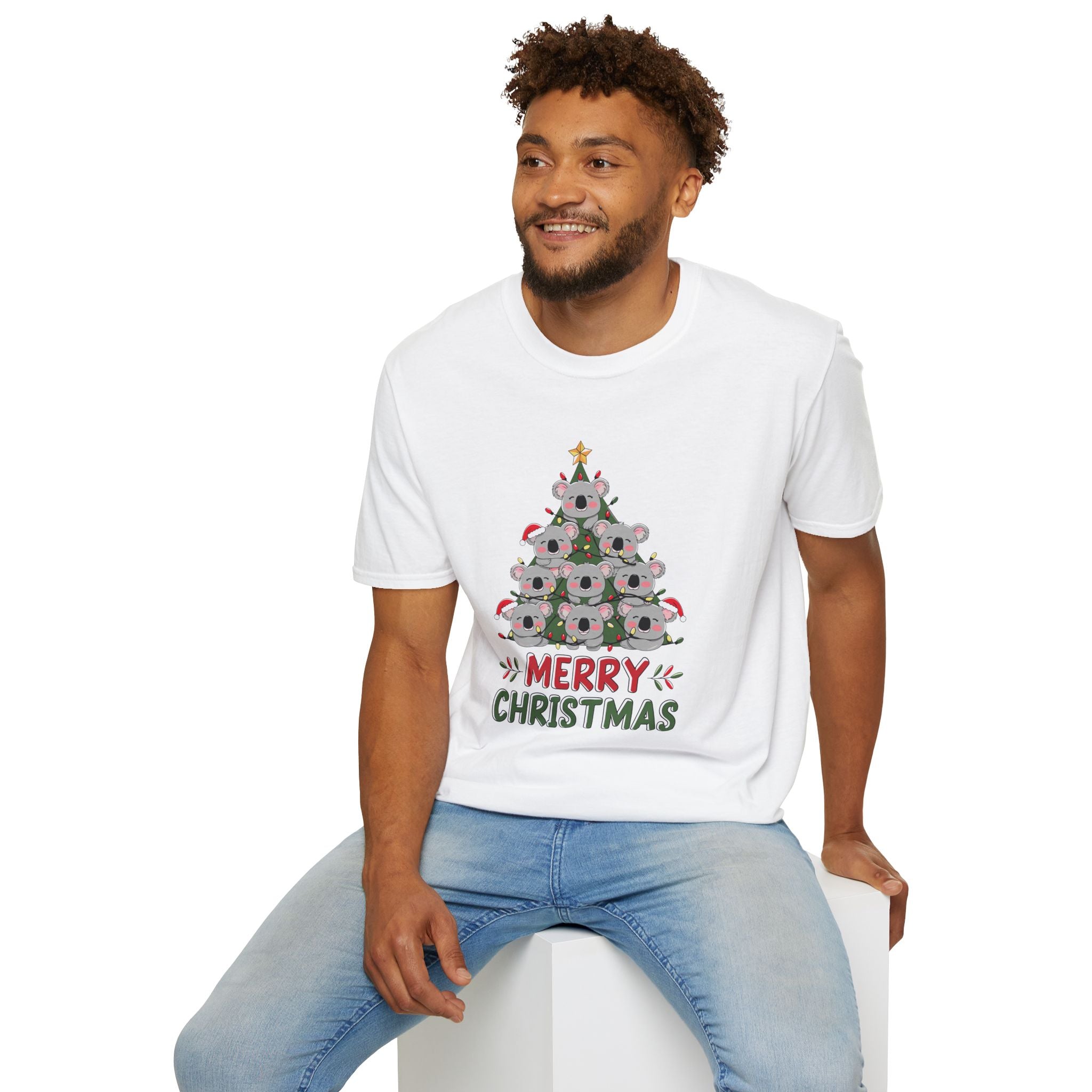 Australian Koala Christmas Tree - Unisex Softstyle T-Shirt