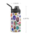 Watercolour Planets Kids Water Bottle with Chug Lid (12 oz) One Size Kids Water Bottle with Chug Lid Printed Offshore
