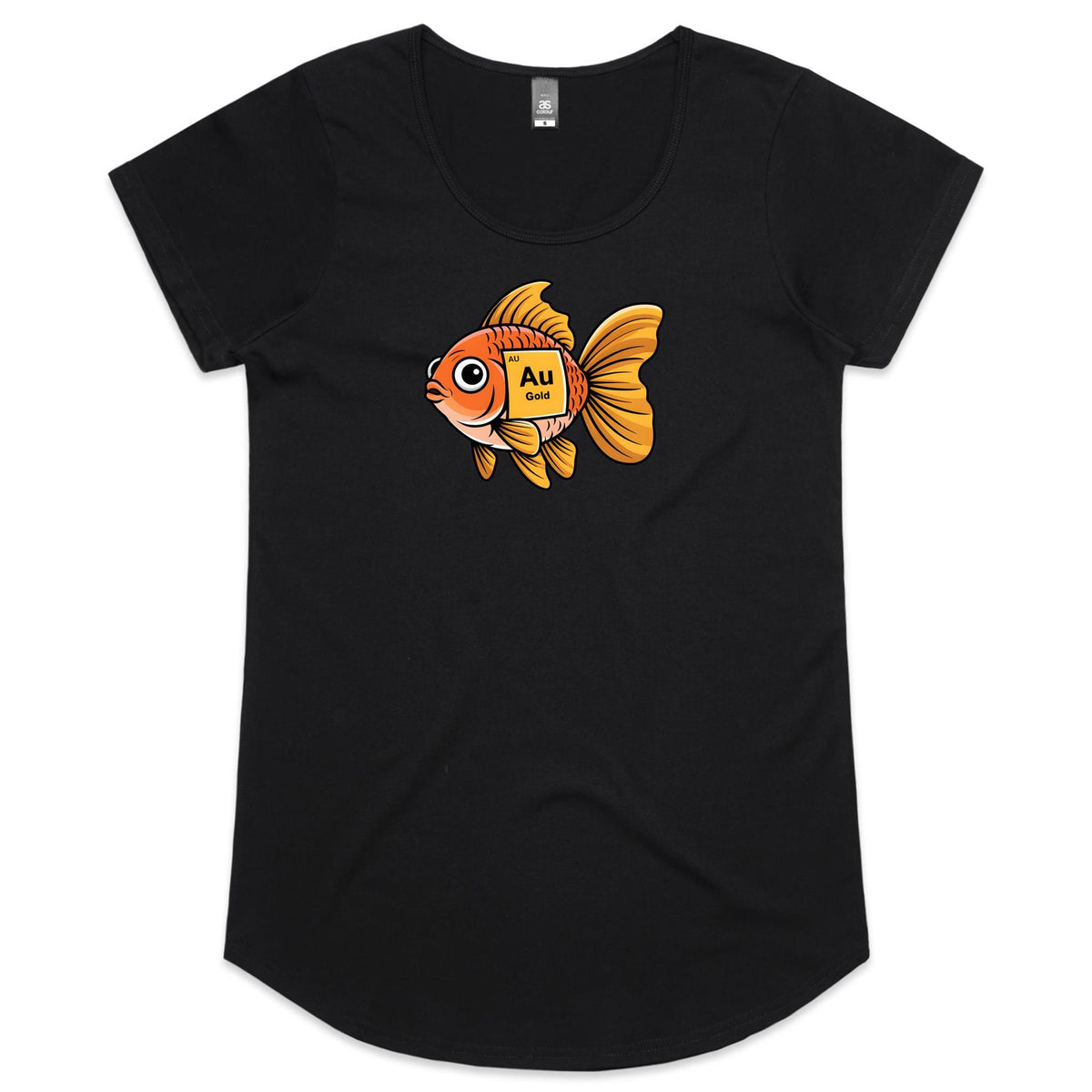 Gold Fish Periodic Table Women's AS Colour Scoop Neck T-Shirt