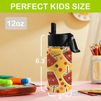 Cola 12oz Kids Water Bottle with Straw Lid