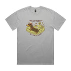 Dachshund, I've Got Friends In Low Places AS Colour Heavy Faded Tee Unisex Faded storm Heavy Faded T-shirt animal Printed In Australia