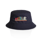 Drummer Evolution - AS Colour Bucket Hat Navy One Size As Colour Bucket Hat Music Printed In Australia