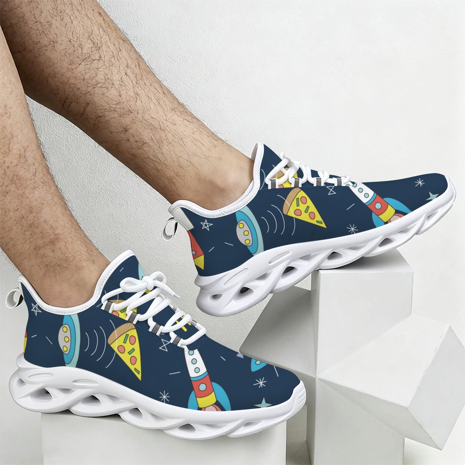 Alien Hello Men's Twisted Sole Sneakers