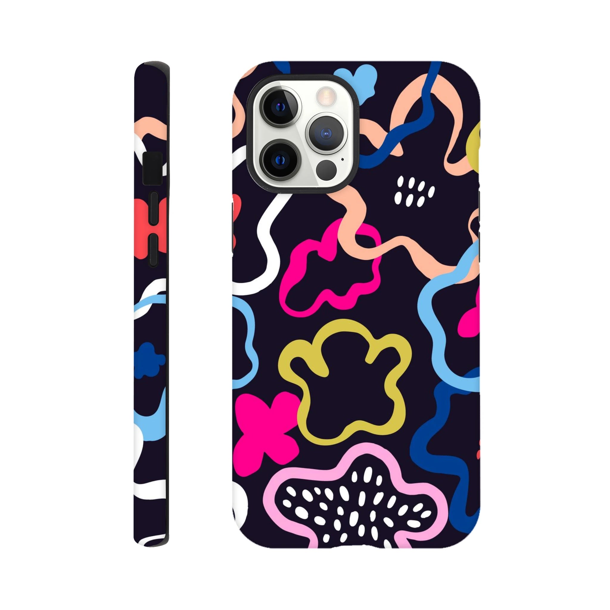 Colour Abstract Shapes - Apple iPhone Tough case iPhone 12 Pro Max iPhone Tough Case Globally Fulfilled