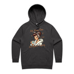 My Alone Time Is For Everyone's Safety Women's AS Colour Hoodie Coal Womens Hoodie Printed In Australia
