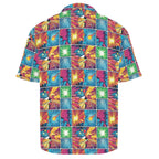 Comic Book Squares Men's Crinkle Hawaiian Shirt