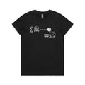 Cat String Theory Physics Women's AS Colour T-shirt