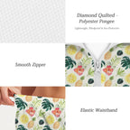 Pineapple Tropical Women's Windbreaker Short Set Women's Windbreaker Short Set Food Printed Offshore