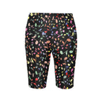 Quavers, Music Notes Women's Bike Shorts With Side Pockets Women's Bike Shorts Music Printed Offshore