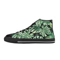 Jungle Leaves Men's High Top Canvas Shoes US14 Men's Classic High Top Canvas Shoes Printed Offshore