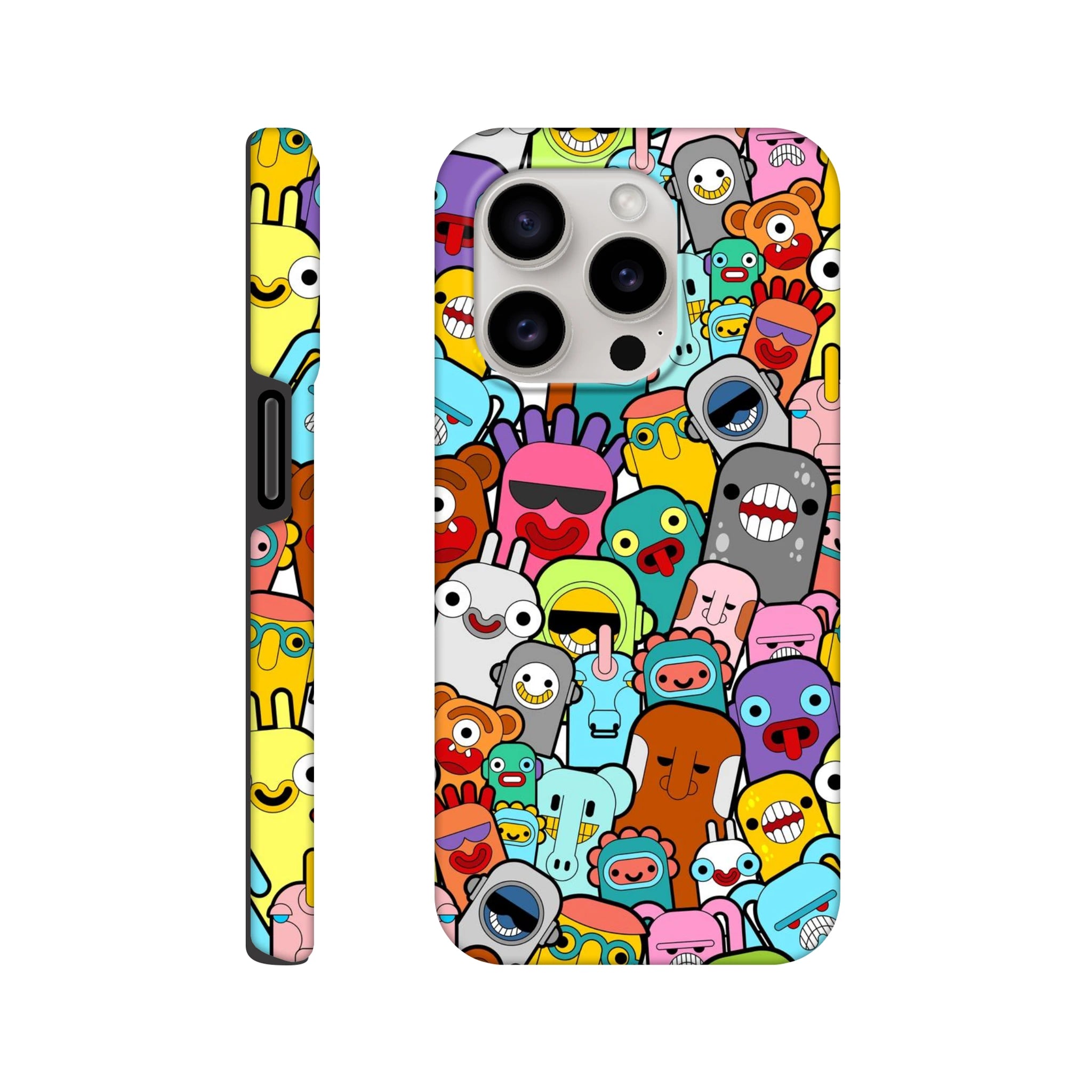 Crazy Cartoon Creatures - Apple iPhone - Tough case iPhone 15 Pro iPhone Tough Case Globally Fulfilled