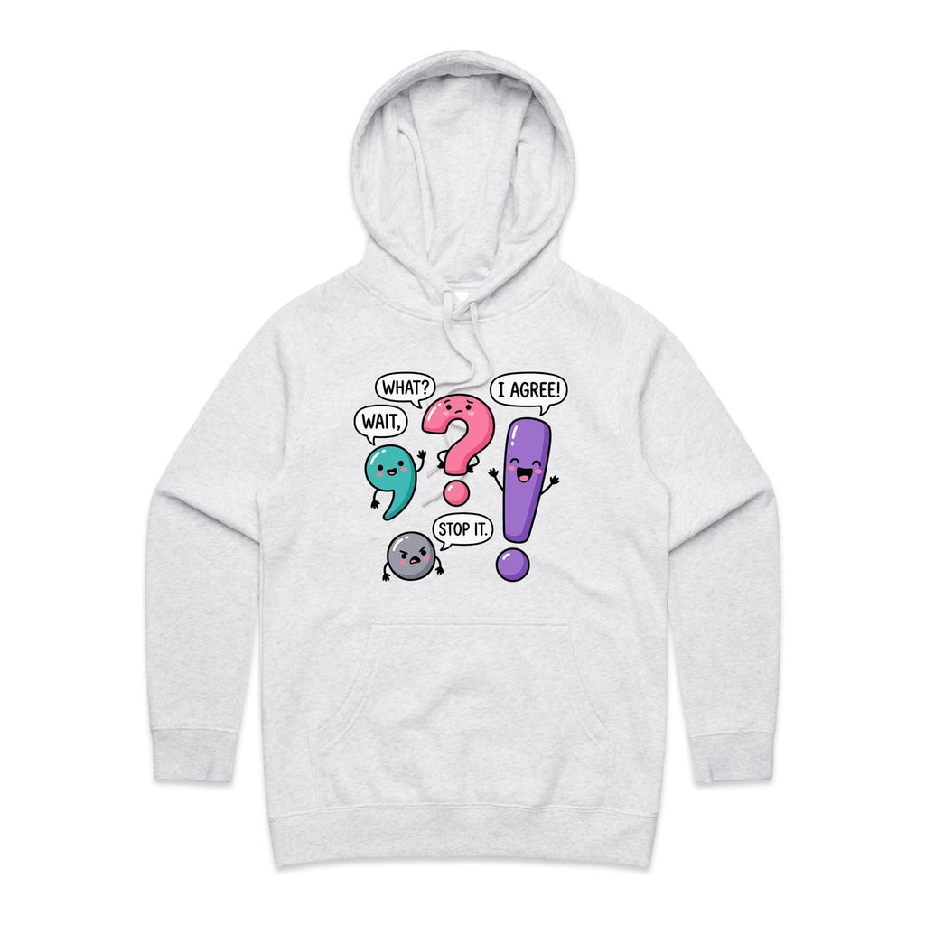Funny Punctuation Women's AS Colour Hoodie