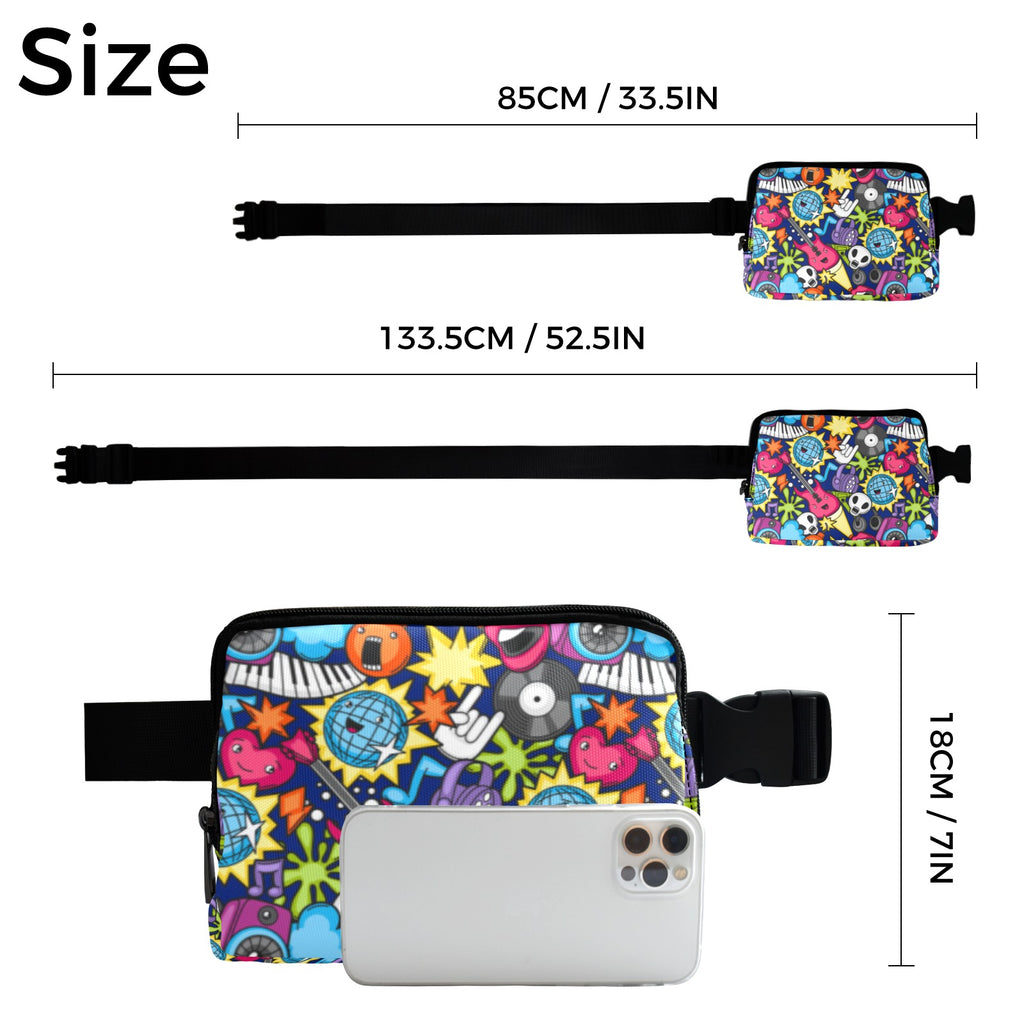 Sticker Music - Belt Bag