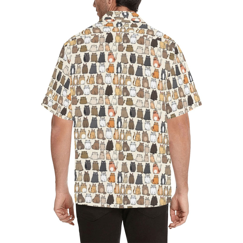 Lots Of Cats - Mens Hawaiian Shirt