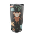 Monkey Swing 20oz Mobile Tumbler with Lid (Black Lock) One Size 20oz Travel Mug animal Printed Offshore