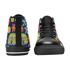 Hippie Caravan - Kids High Top Canvas Shoes