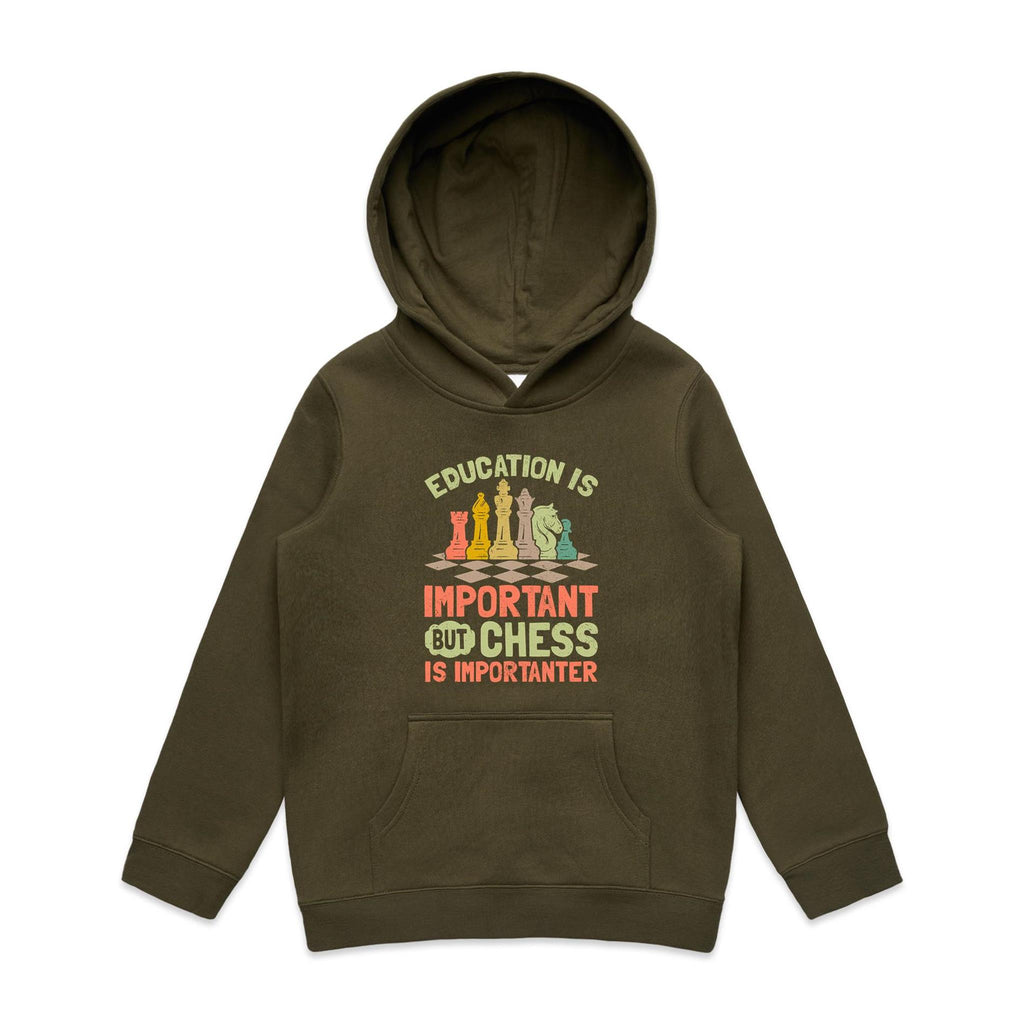Chess And Education - Kids Hoodie Army Kids Hoodie Chess Games Printed In Australia