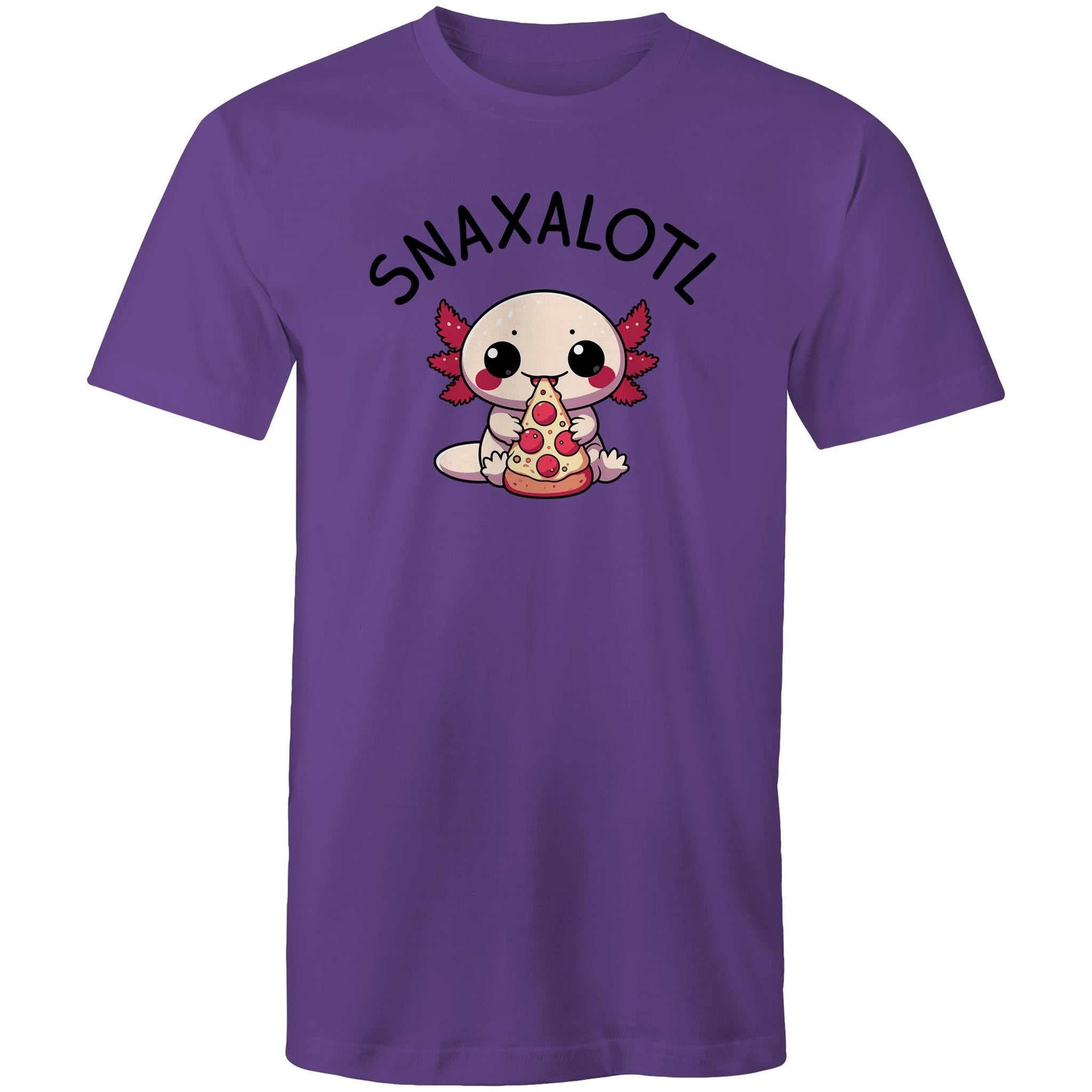 Snaxalotl, Axolotl Pizza - Mens T-Shirt