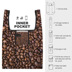 Coffee Beans - Collapsible Shopping Bag