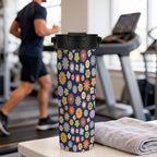 Groovy Flowers 20oz Tea Tumbler with Carry Handle