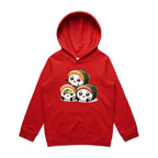 Kawaii Sushi Kids AS Colour Hoodie Red