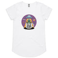 Coffee, Alien, UFO, Take Me To Your Brewer Women's AS Colour Scoop Neck T-Shirt White Womens Scoop Neck T-shirt Coffee Printed In Australia Sci Fi