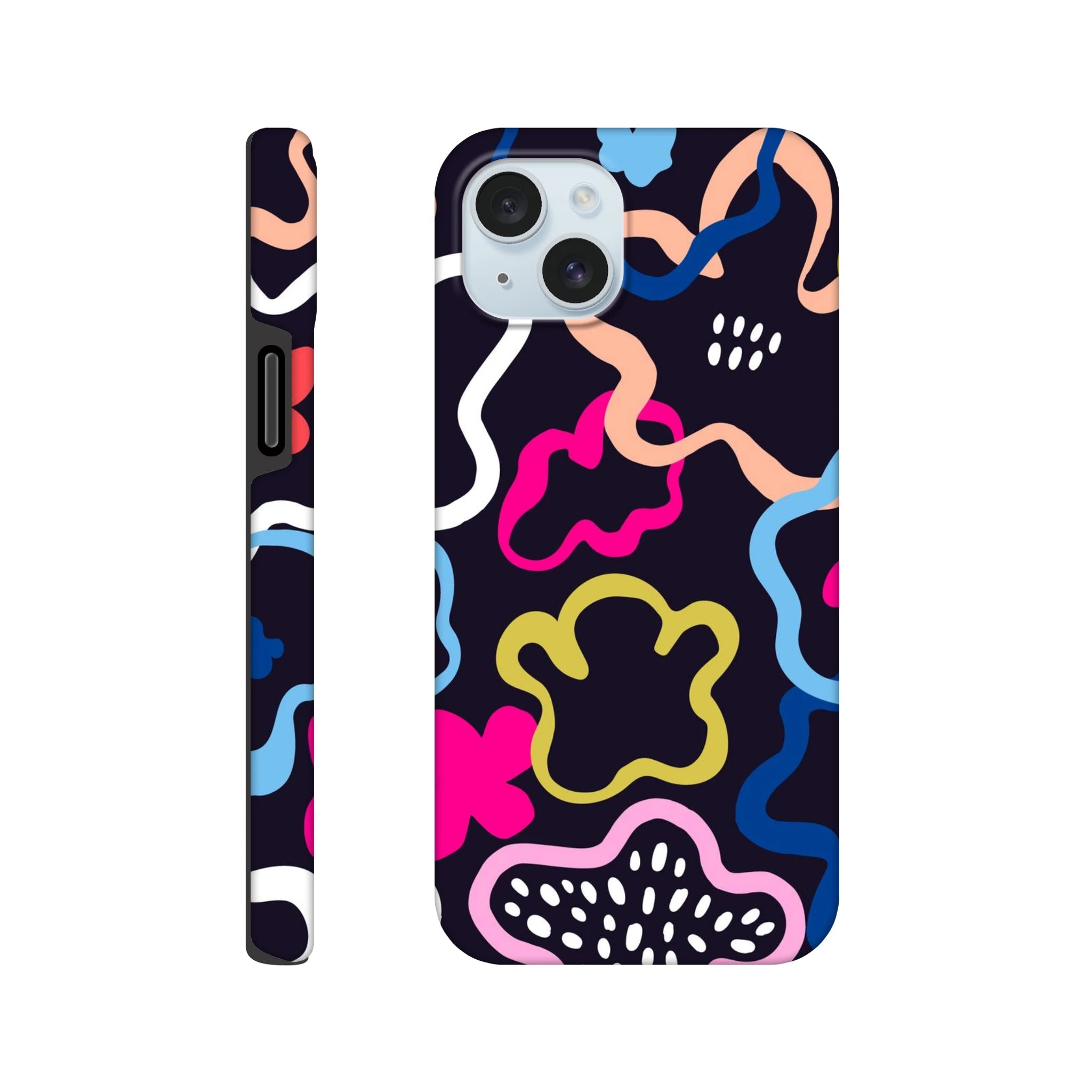 Colour Abstract Shapes - Apple iPhone Tough case iPhone 15 Plus iPhone Tough Case Globally Fulfilled