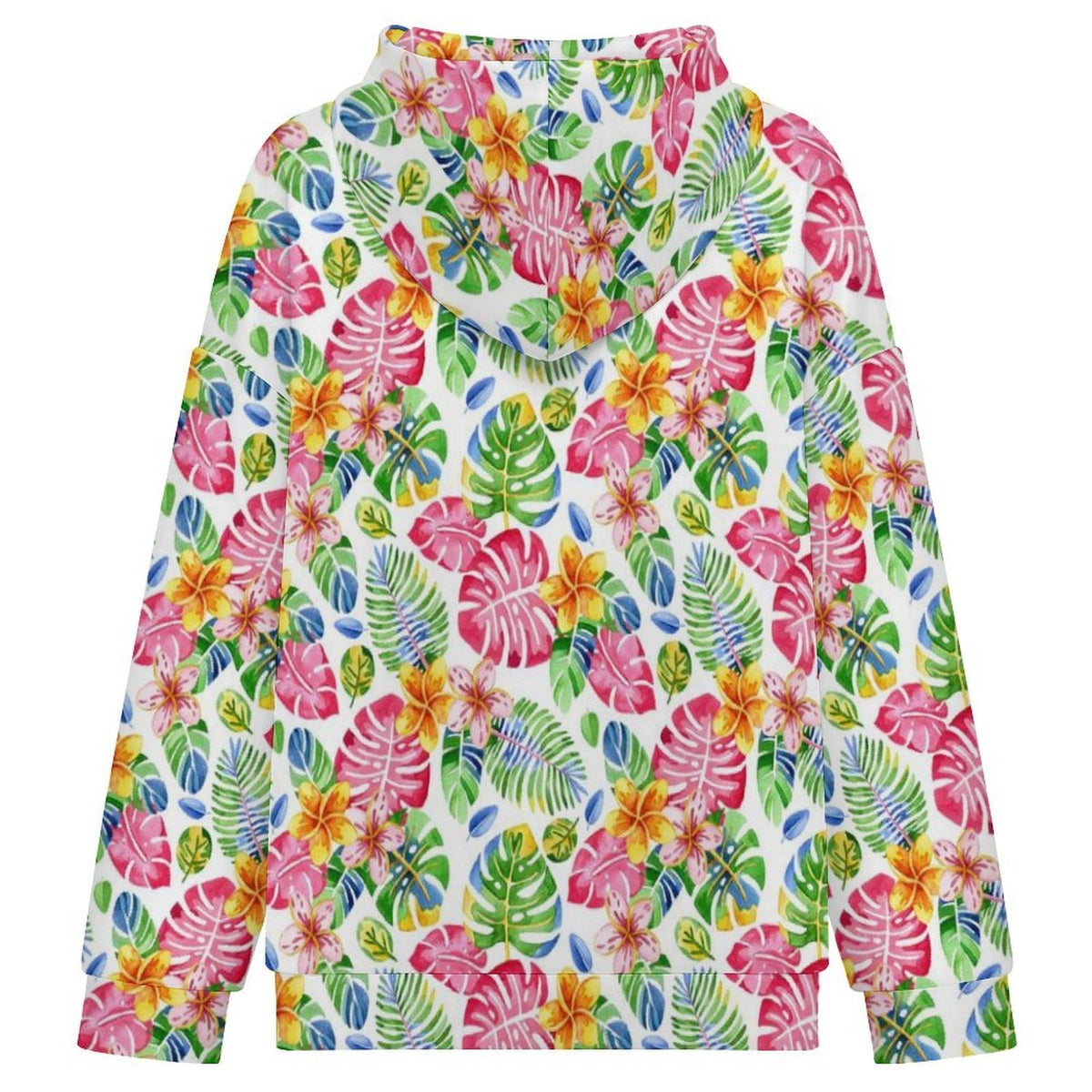 Bright Painted Topical Women's Full-Zip Hoodie