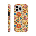 Hippie Flower Apple iPhone Tough case iPhone 15 Pro Max iPhone Tough Case Globally Fulfilled Retro