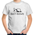 Panda, Don't Disturb - Kids Youth T-Shirt White Kids Youth T-shirt animal Printed In Australia
