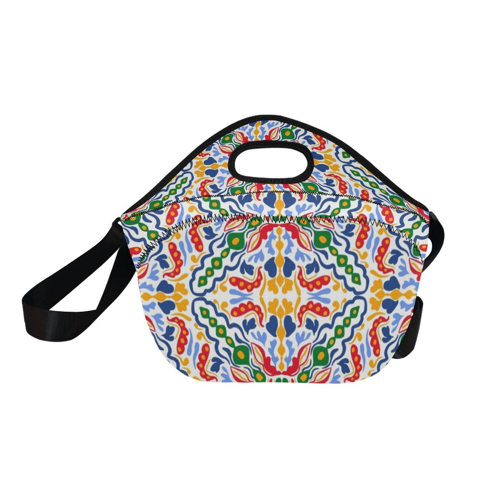 Bright Burst Neoprene Lunch Bag/Large (Model 1669) Neoprene Lunch Bag Printed Offshore