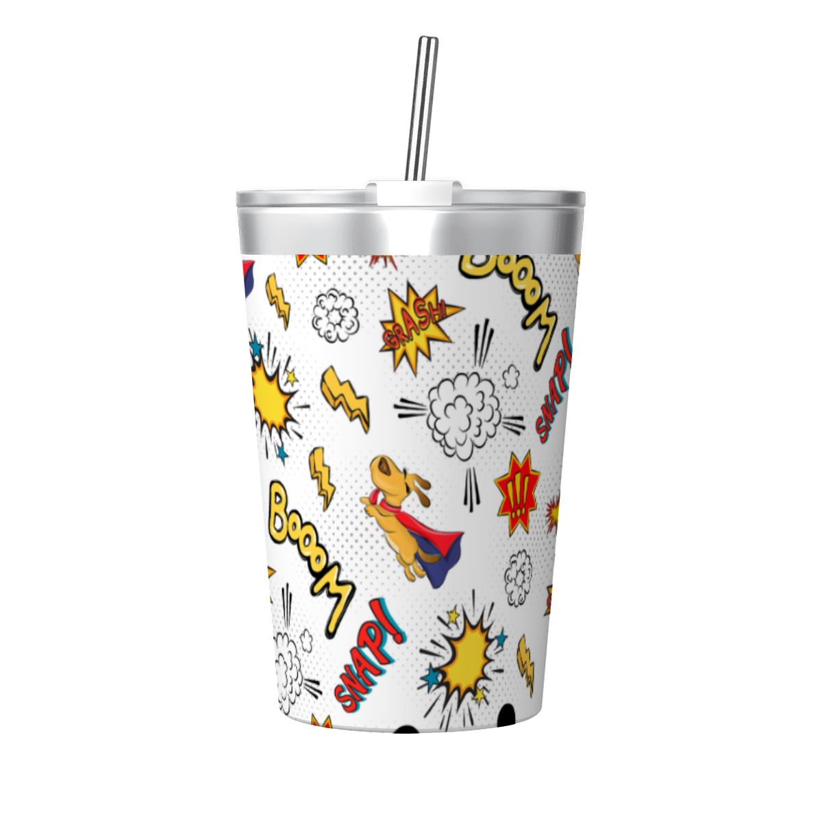 Super Dog Small Stainless Steel Travel Mug Cup 12oz/350ml