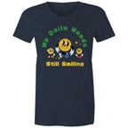 My Daily Moods - Womens T-shirt Navy Womens T-shirt Printed In Australia