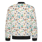 Travel And Explore Men's Casual Zip‑Up Bomber Jacket
