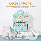 Classic Aussie Food Icons Multi-Function Backpack, Nappy / Diaper Bag Multi-function Backpack, Nappy / Diaper Bag Australia Food Printed Offshore